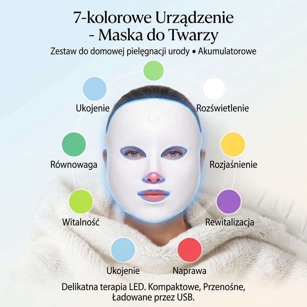 GLOWENLY® Maska LED na twarz
